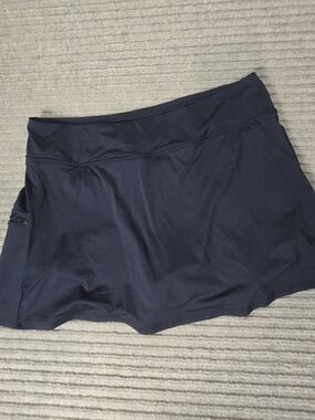 Beach House Emma Multi-Sport Swim Skort  Women 12 Black Swim Shorts With Pocket